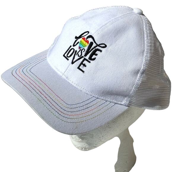White Pride Hat - Picture 2 of 5